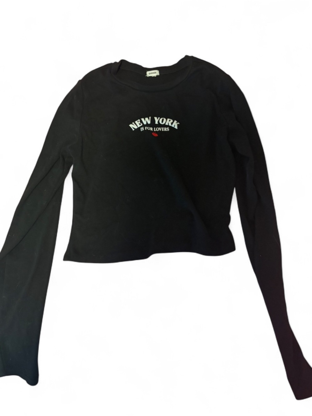 Garage Black Long Sleeve "New York Is For Lovers" Tee